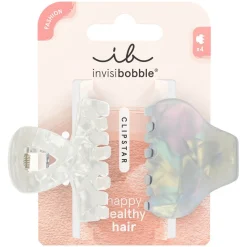Invisibobble 2 Pinces Clipstar pearly frost Hot
