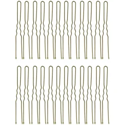 24 Épingles ondulées longues bronze Best