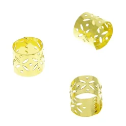 La Boutique du Coiffeur Anneaux bijoux cheveux doré grand modèle Best