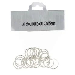 La Boutique du Coiffeur Anneaux métal 12 mm New