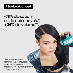 L’Oréal Professionnel Paris Argile 2-en-1 purifiante anti-gras Scalp Advanced 500ml Hot