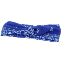 La Boutique du Coiffeur Bandeau bandana enfant bleu