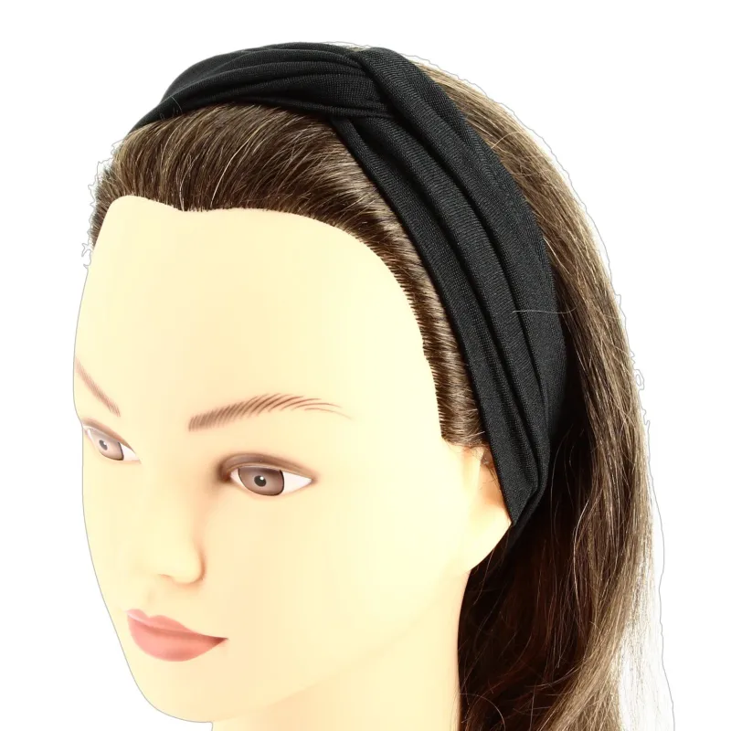 La Boutique du Coiffeur Bandeau tissu noeud Noir Online