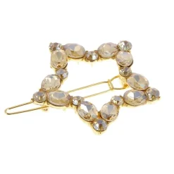 La Boutique du Coiffeur Barrette dorée à strass Best