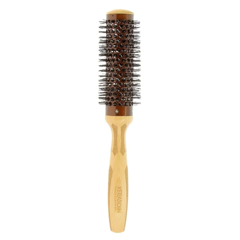 Kerasoin Professionnel Brosse à brushing céramique et bois 30 mm