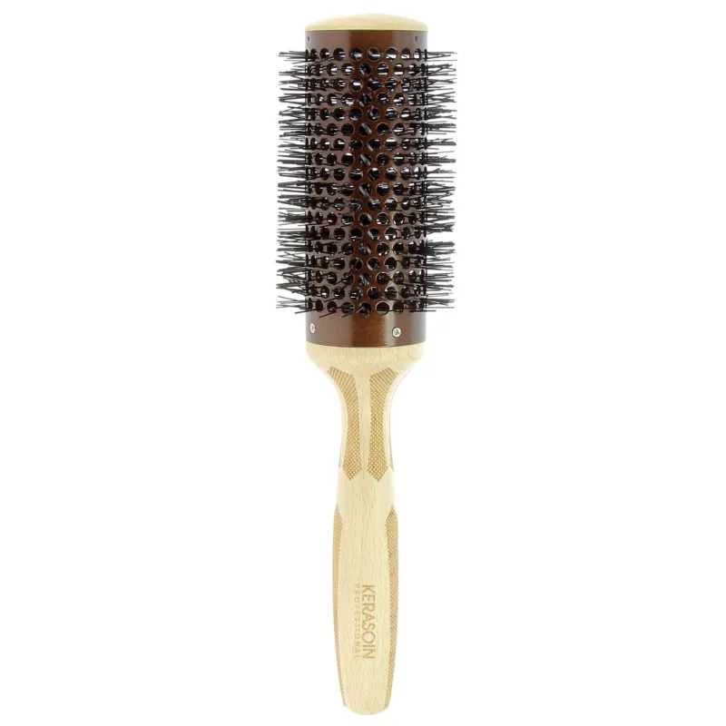 Kerasoin Professionnel Brosse à brushing céramique et bois 45 mm
