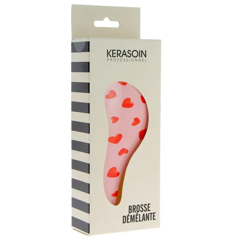 Kerasoin Professionnel Brosse à cheveux démêlante cœurs Sale
