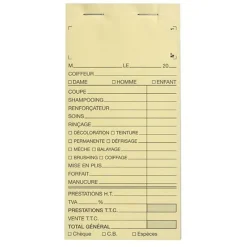 Carnet de caisse avec numéro Online