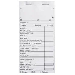 Carnet de caisse avec numéro Online