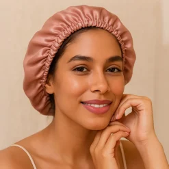 Nuit Satinée Charlotte en satin rose blush et rose gold Online