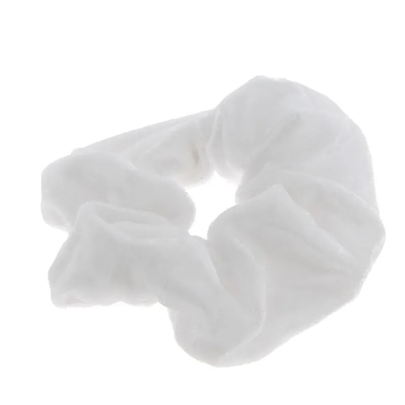 La Boutique du Coiffeur Chouchou velours blanc Discount