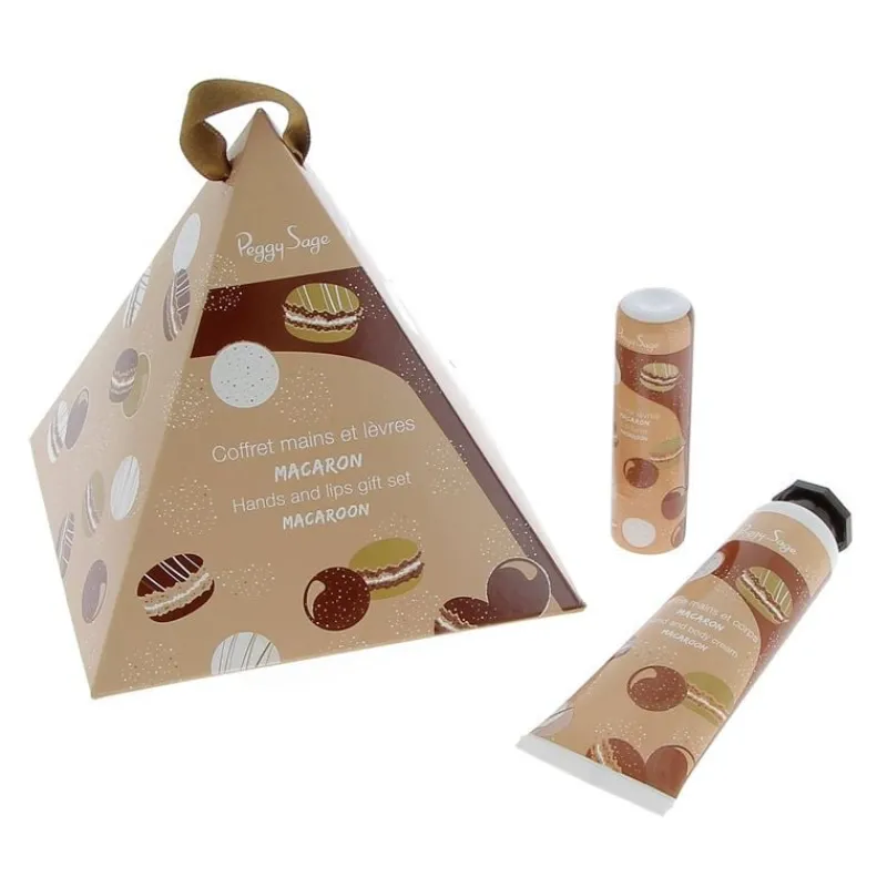 Peggy Sage Coffret de Noel Mains et Levres macaron New