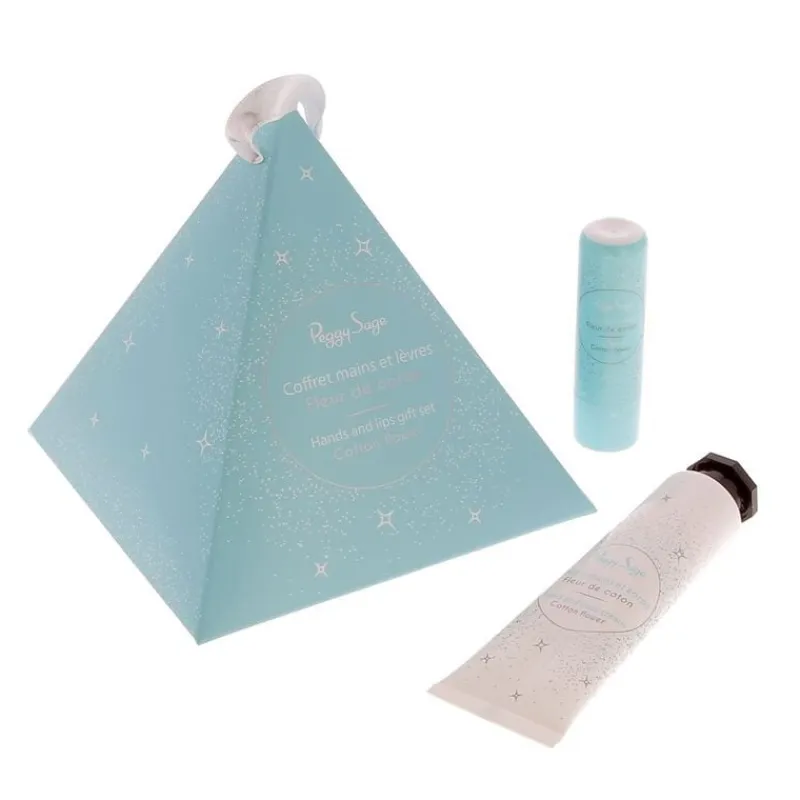 Peggy Sage Coffret de Noel Mains et Levres fleur de coton Best