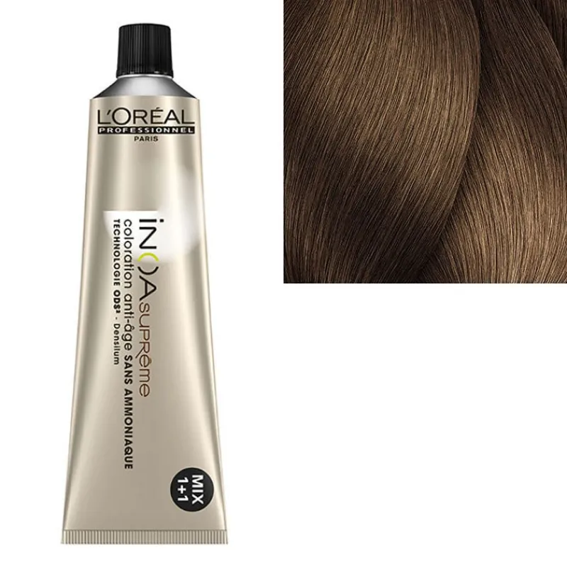 L’Oréal Professionnel Paris Coloration anti-âge sans ammoniaque Inoa Suprême 7.32 majeste du blond New