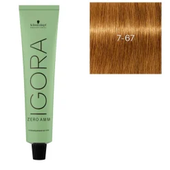 Schwarzkopf Professional Coloration Igora Zero Amm 7-67 blond chocolat cuivré Discount