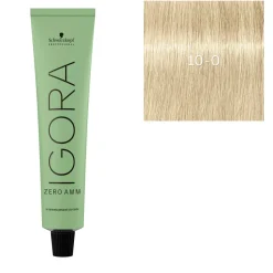 Schwarzkopf Professional Coloration Igora Zero Amm 10-0 blond très très clair naturel Discount