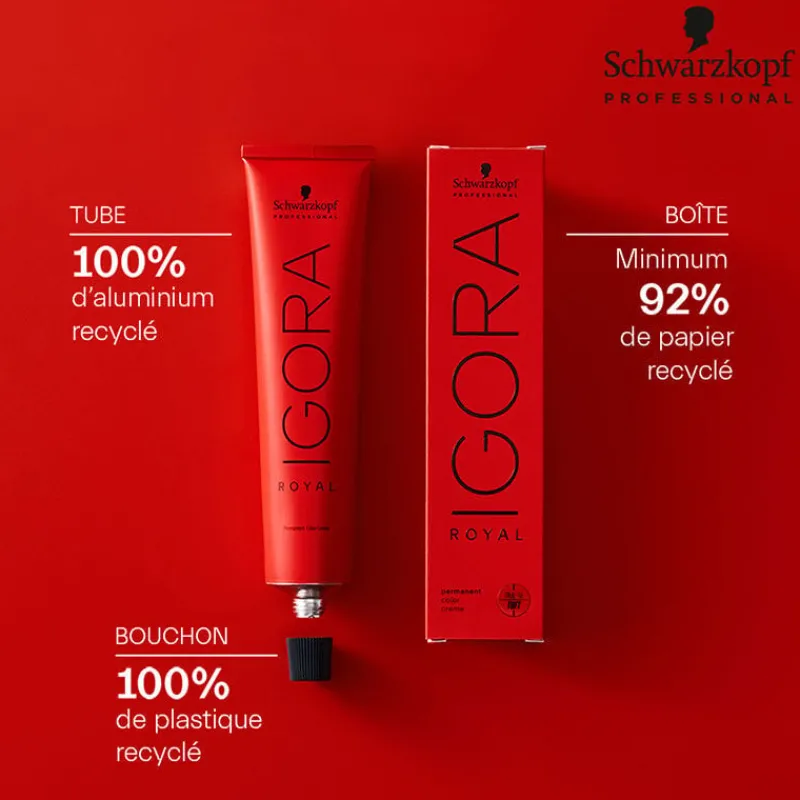 Schwarzkopf Professional Coloration permanente Igora Royal 6-88 blond foncé rouge extra Best