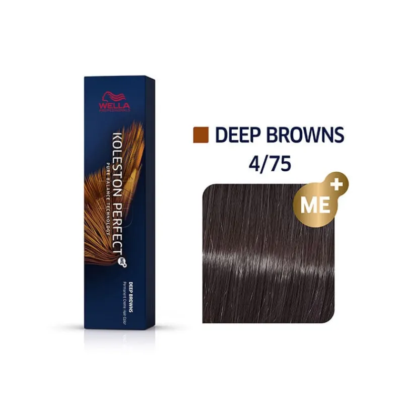 Wella Professionals Coloration permanente Koleston Perfect Me+ 4/75 châtain marron acajou Clearance