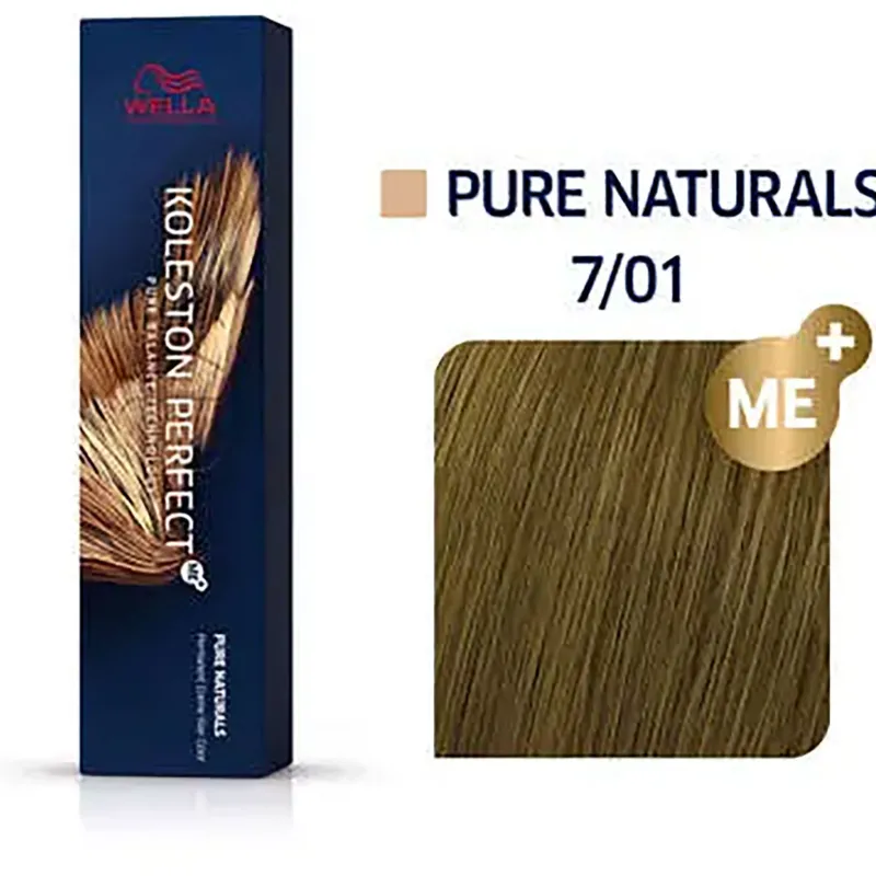 Wella Professionals Coloration permanente Koleston Perfect Me+ 7/01 blond naturel cendré Hot