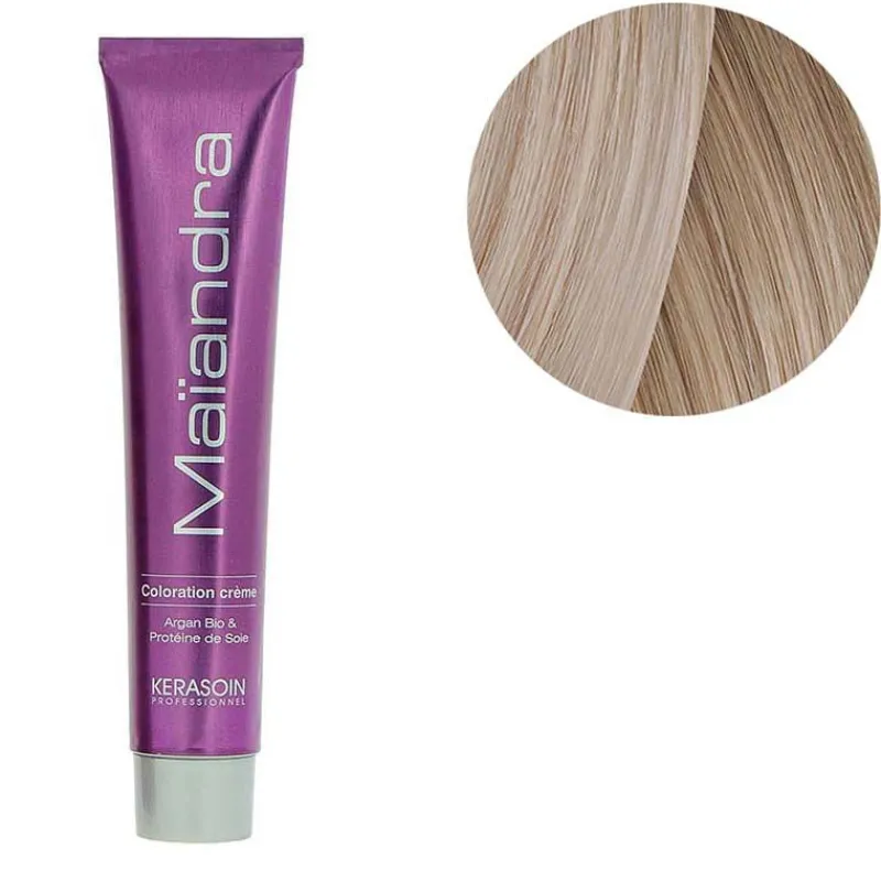 Kerasoin Professionnel Coloration permanente Maïandra 12.8 super éclaircissant très blond perlé Hot