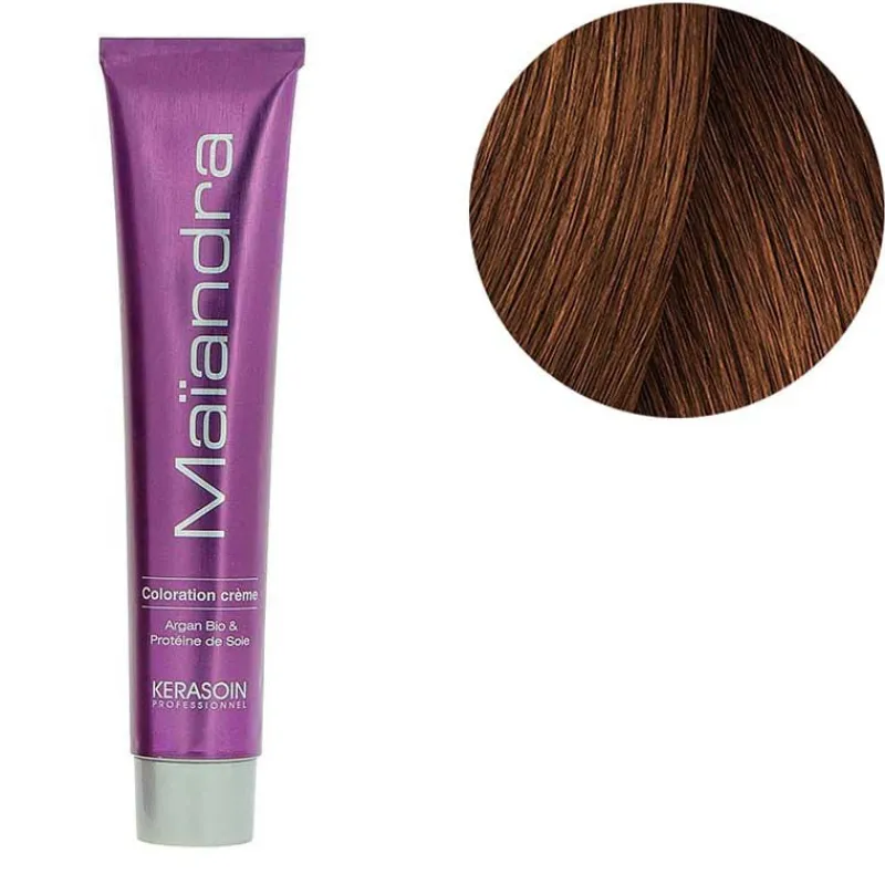 Kerasoin Professionnel Coloration permanente Maïandra 6.34 blond foncé doré cuivré