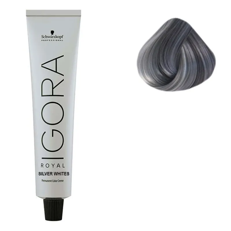 Schwarzkopf Professional Coloration pour cheveux blancs et gris Igora Royal Silver White gris anthracite Sale