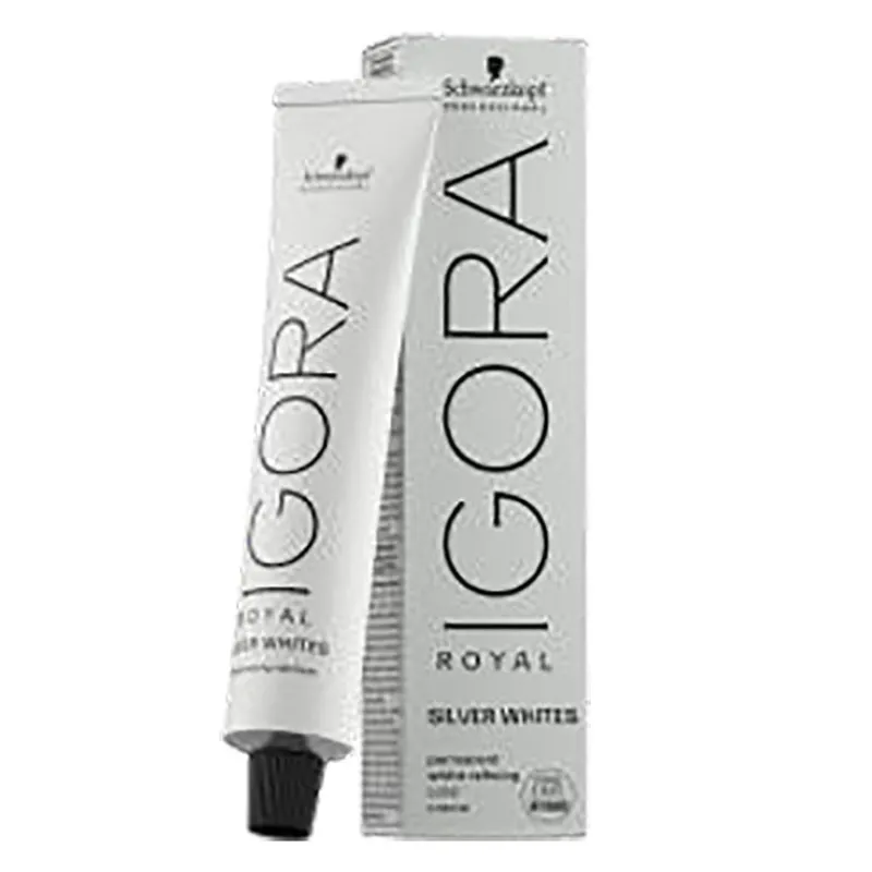 Schwarzkopf Professional Coloration pour cheveux blancs et gris Igora Royal Silver White gris acier Outlet