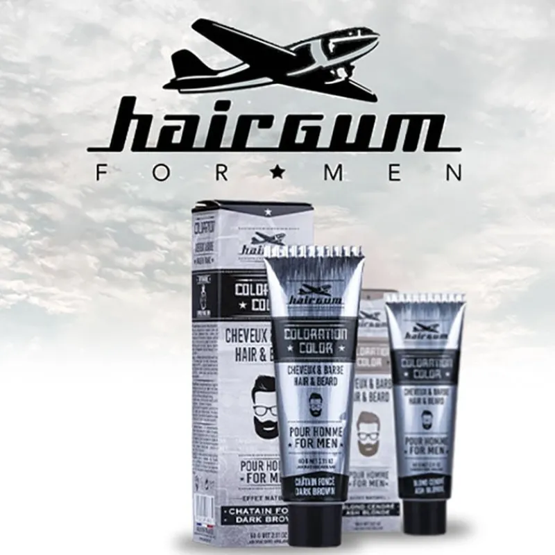 Hairgum Coloration pour homme cheveux & barbe 3 châtain foncé Best