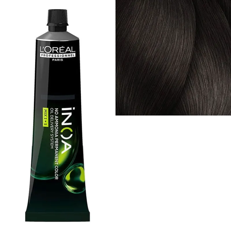 L’Oréal Professionnel Paris Coloration sans ammoniaque Inoa 5.18 châtain clair cendré mocca Outlet