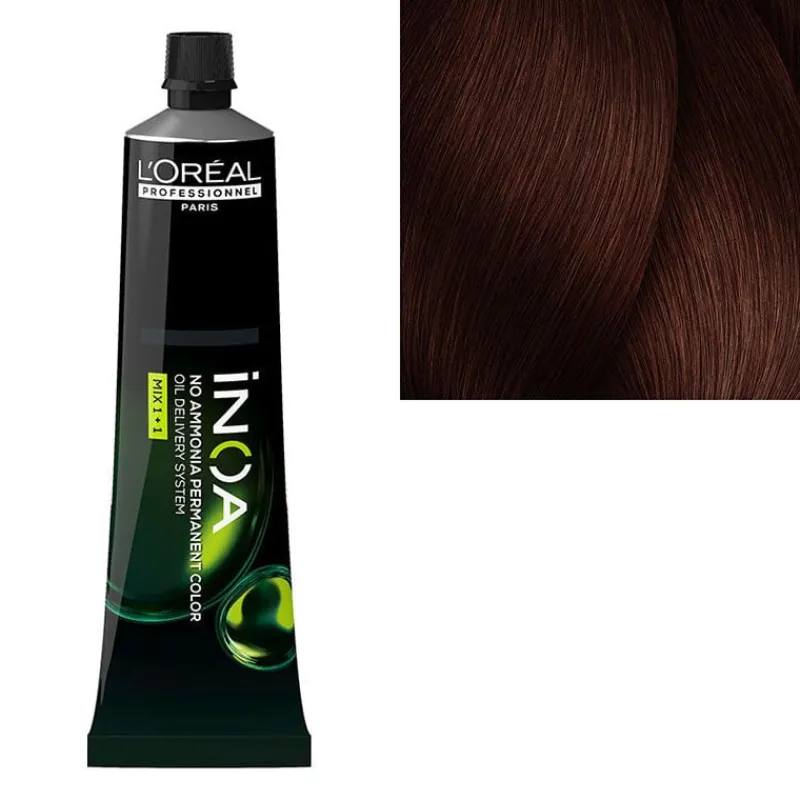 L’Oréal Professionnel Paris Coloration sans ammoniaque Inoa 5.5 châtain clair acajou Online