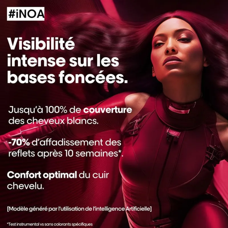 L’Oréal Professionnel Paris Coloration sans ammoniaque Inoa 5.26 châtain clair irisé rouge Discount