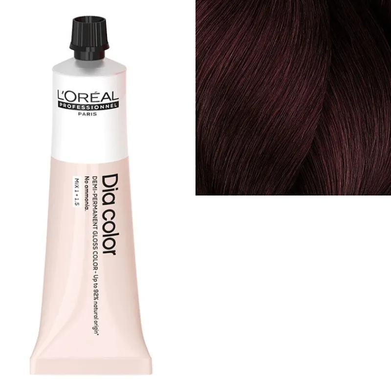 L’Oréal Professionnel Paris Coloration ton sur ton Dia Color 4.62 châtain rouge irisé Discount