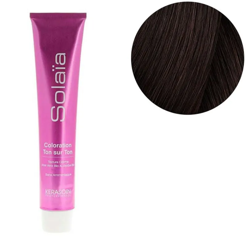 Kerasoin Professionnel Coloration ton sur ton Solaïa 5.8 châtain clair mocca New