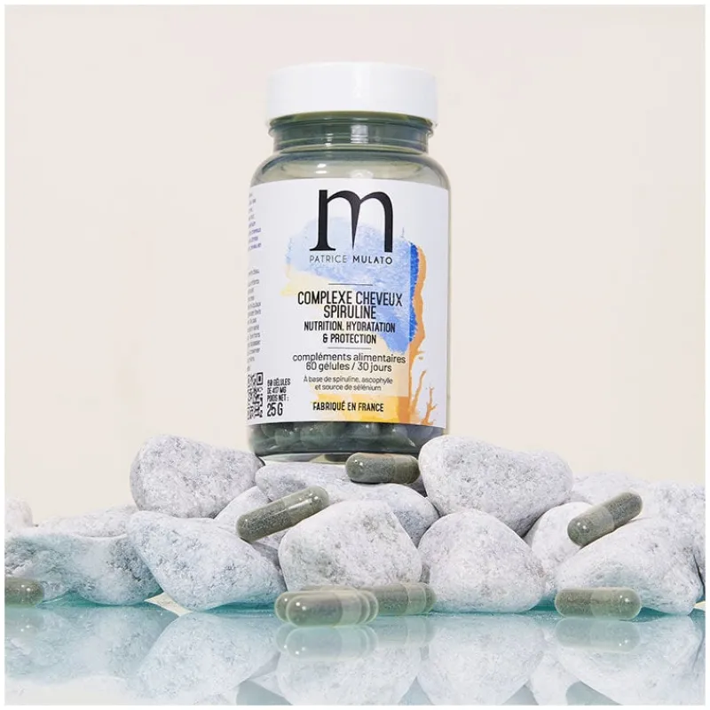 Patrice Mulato Complément alimentaire complexe spiruline cheveux secs cure 30 jours Discount
