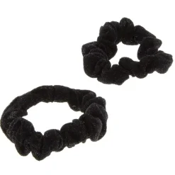 La Boutique du Coiffeur Duo de chouchous brillants noir pailleté