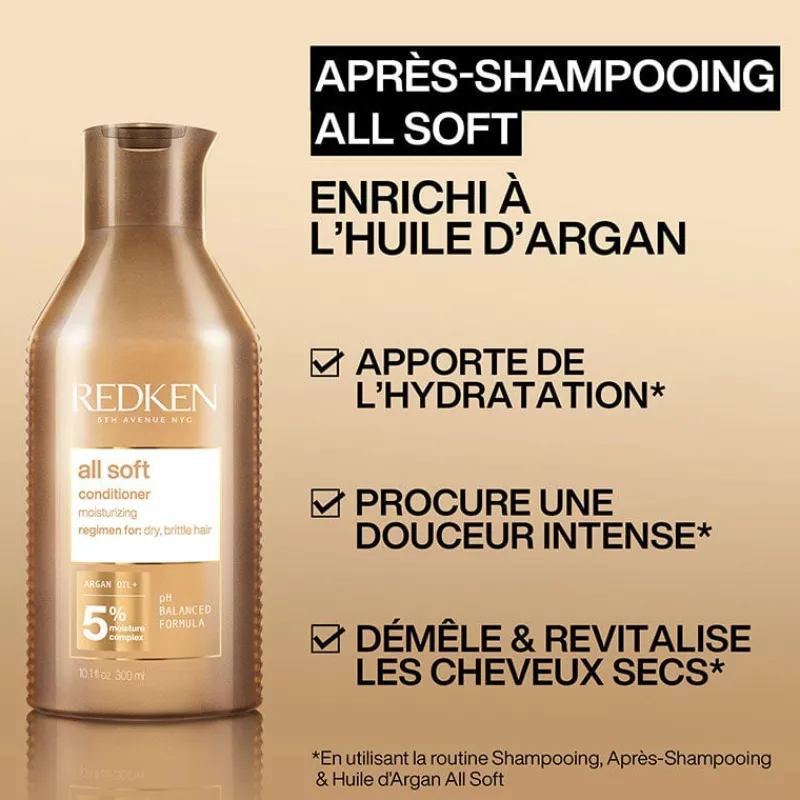 Redken Duo hydratant cheveux secs et rêches All Soft Sale
