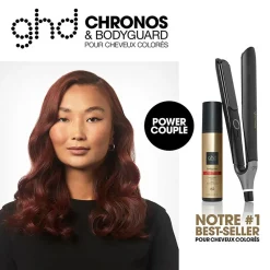 Ghd Duo lisseur Chronos et Bodyguard cheveux colorés