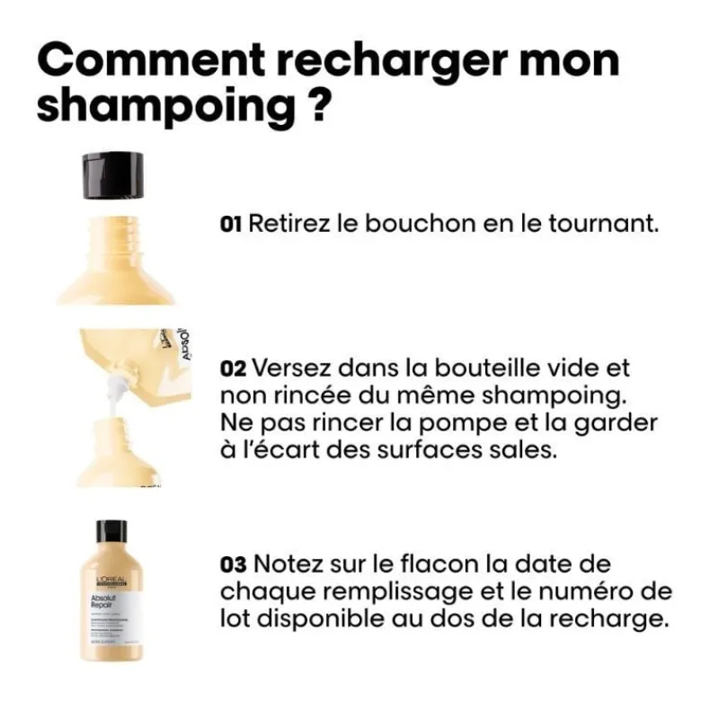 L’Oréal Professionnel Paris Duo recharge Absolut Repair + shampooing 500ml Online