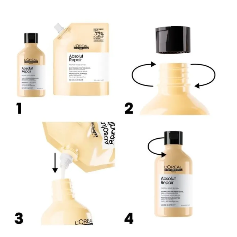 L’Oréal Professionnel Paris Duo recharge Absolut Repair + shampooing 500ml Online