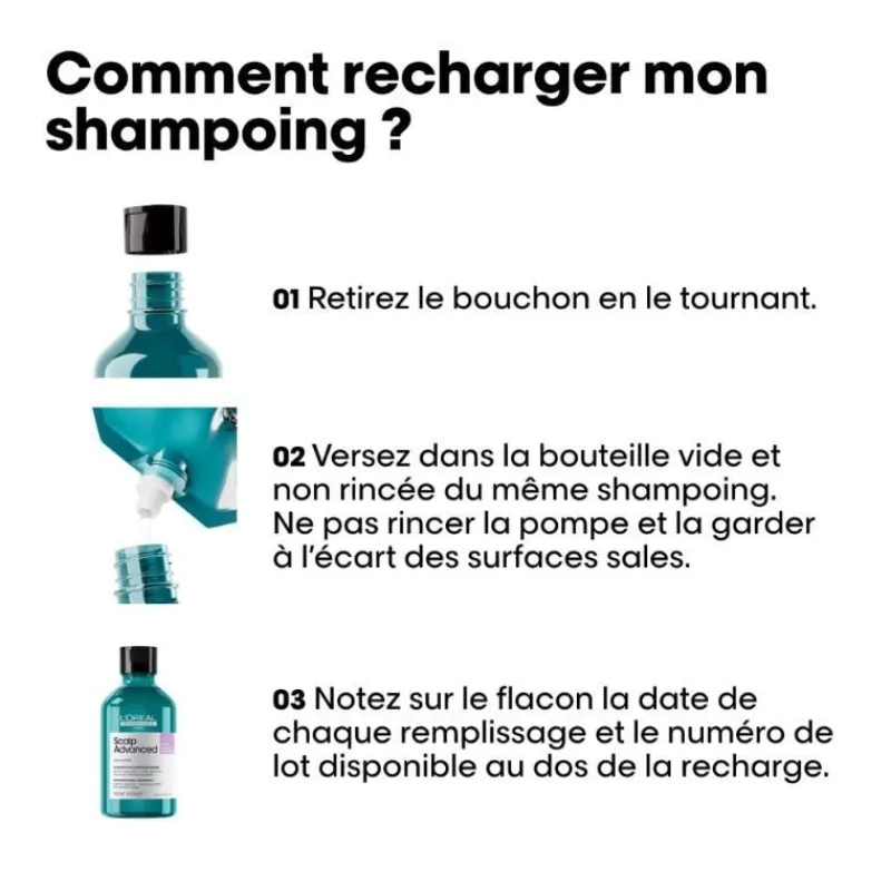 L’Oréal Professionnel Paris Duo recharge Scalp Advanced + shampooing 500ml Sale