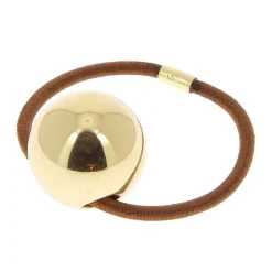 La Boutique du Coiffeur Elastique boule Doré Clearance
