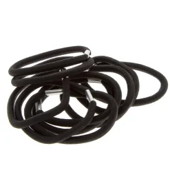 La Boutique du Coiffeur Elastiques métal noirs X 10 Best