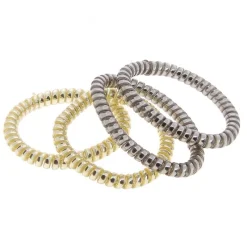 La Boutique du Coiffeur Elastiques scoubidou fins gris et doré Discount