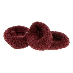 La Boutique du Coiffeur Elastiques XXL lot de 3 Rouge Bordeau New