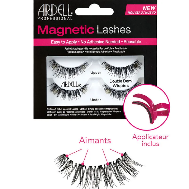 Ardell Faux cils et applicateur Magnetic Double Demi Wispies Sale