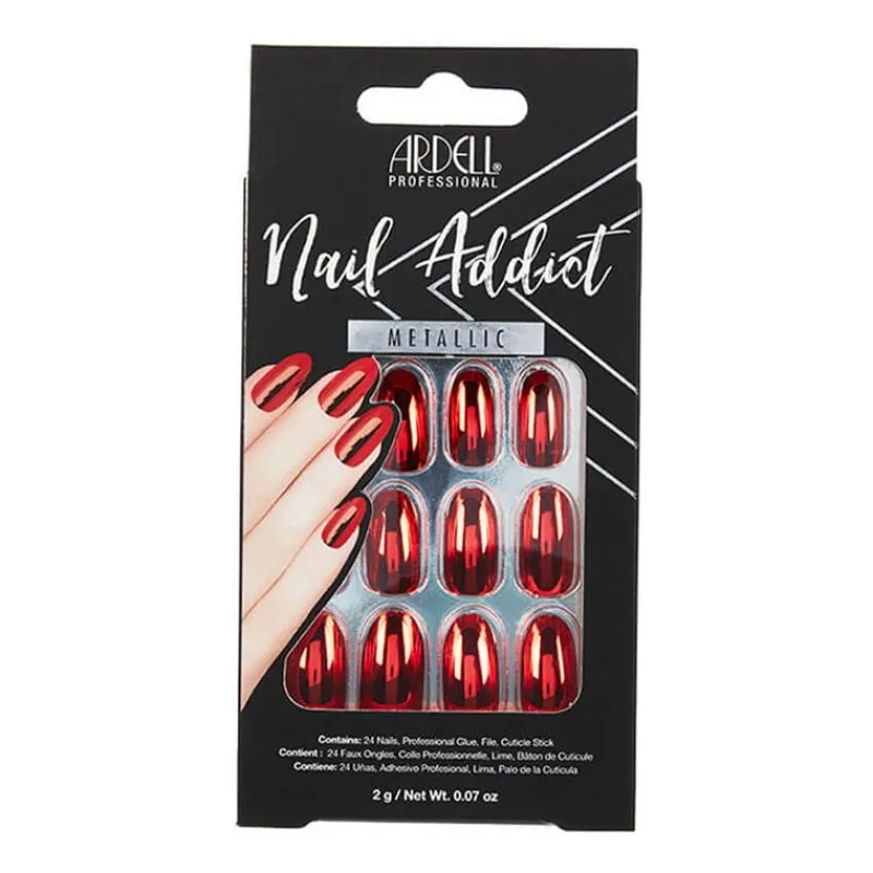 Ardell Faux ongles Nail Addict metallic red Best