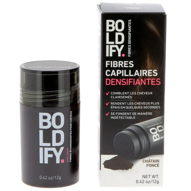 Boldify Fibres densifiantes pour cheveux châtain foncé Best