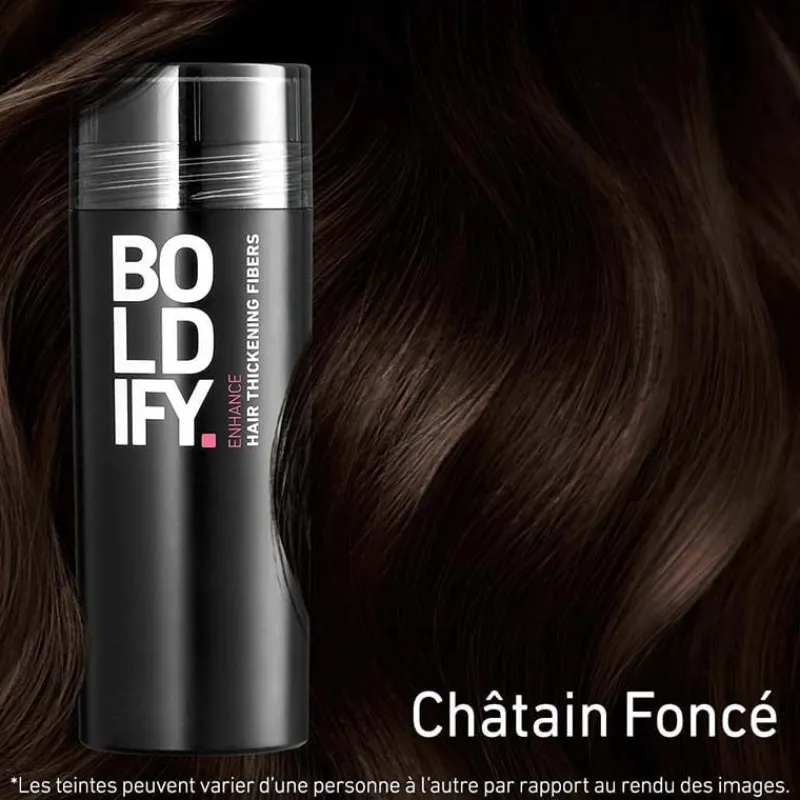 Boldify Fibres densifiantes pour cheveux châtain foncé Best
