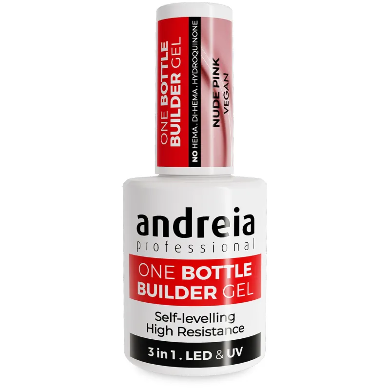 Andreia Professional Gel de construction 3 en 1 One bottle builder gel nude pink Hot