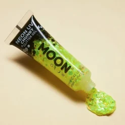 Moon Creations Gel néon à grosses paillettes Moon Glow jaune Sale